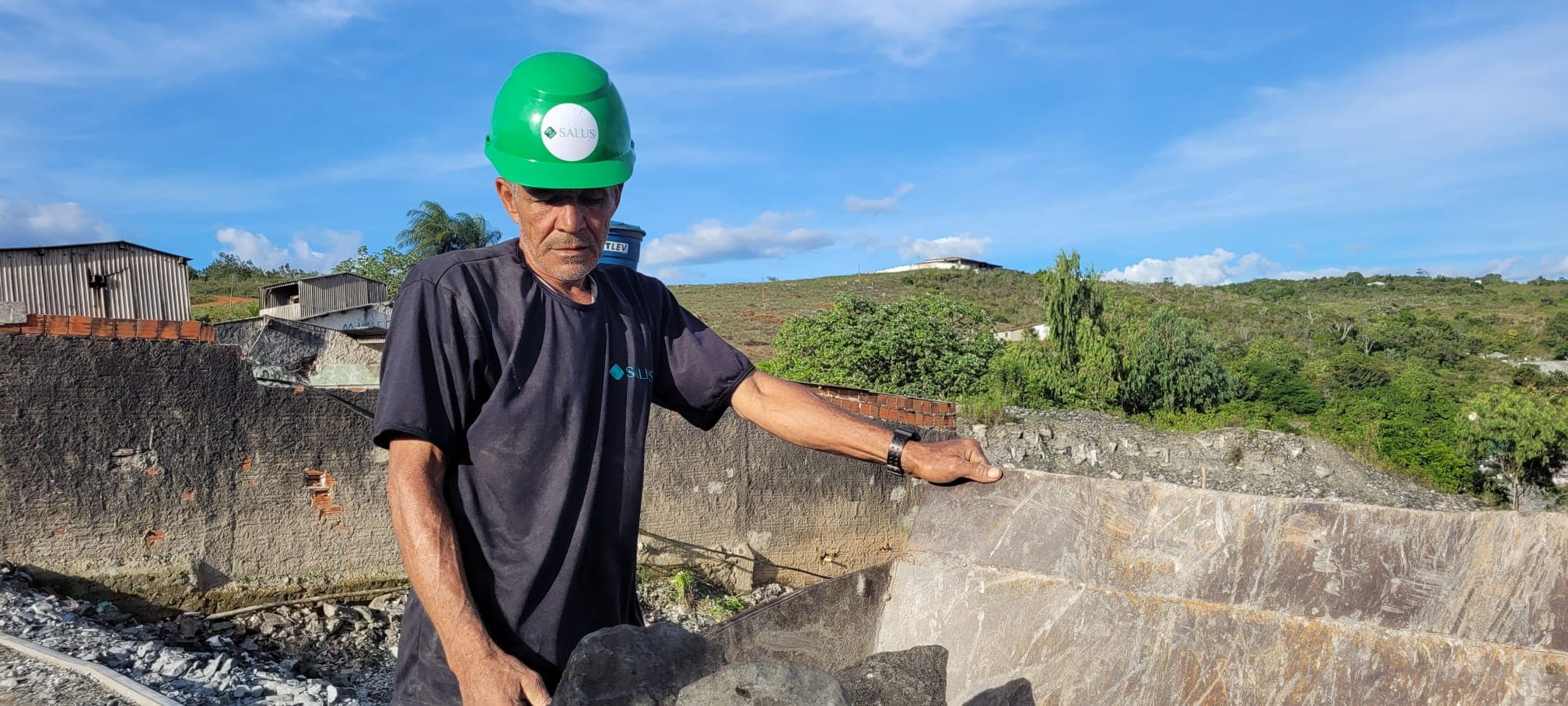 Underground working face in Carnaíba